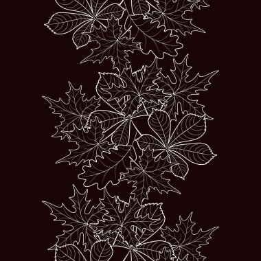 Sonbahar yapraklarının kusursuz deseni