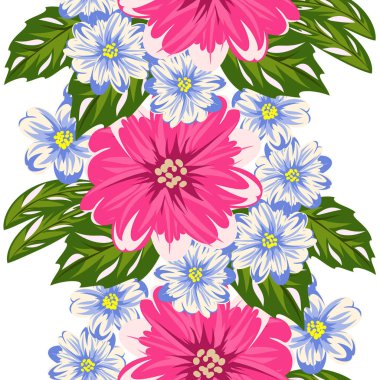 vektör sorunsuz çiçek deseni