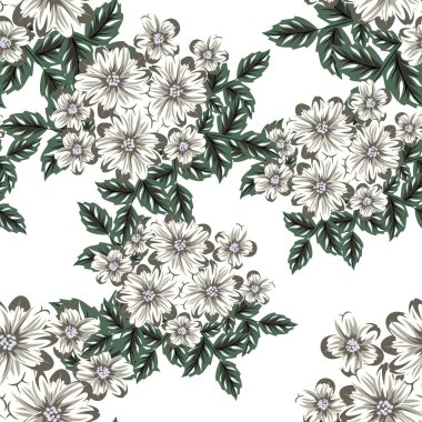 vektör sorunsuz çiçek deseni