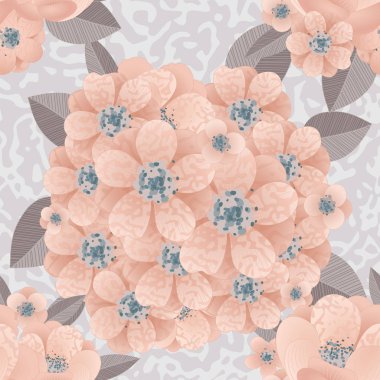 vektör sorunsuz çiçek deseni 