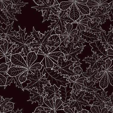 Sonbahar yapraklarının kusursuz deseni 