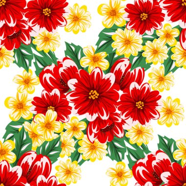 vektör sorunsuz çiçek deseni