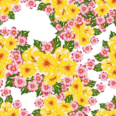 vektör sorunsuz çiçek deseni