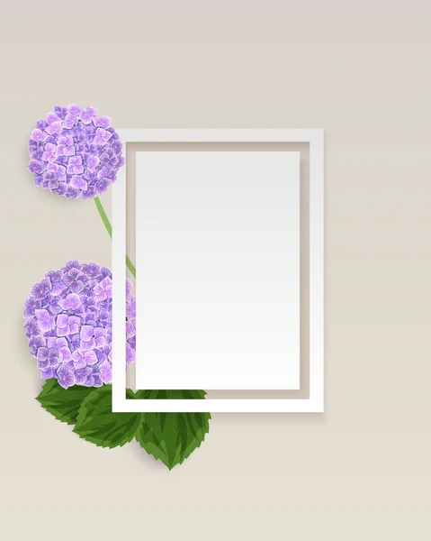 Vector, frame met bloemen — Stockvector