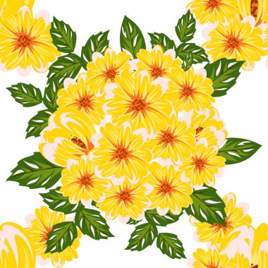 vektör sorunsuz çiçek deseni 