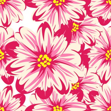 vektör sorunsuz çiçek deseni