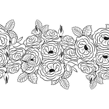 Kusursuz monokrom deseni