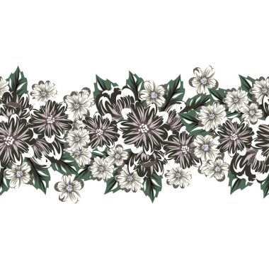 vektör sorunsuz çiçek deseni