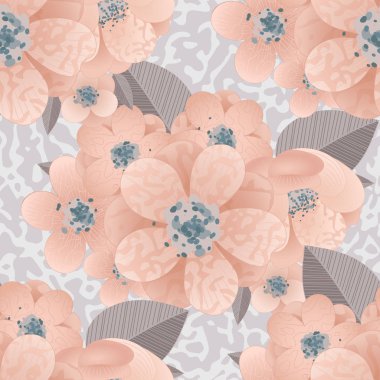 vektör sorunsuz çiçek deseni 