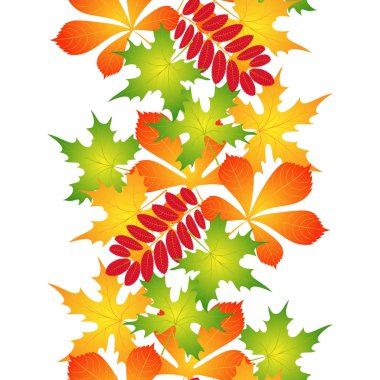 Sonbahar yapraklarının pürüzsüz deseni 