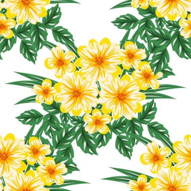 vektör sorunsuz çiçek deseni