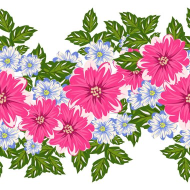 vektör sorunsuz çiçek deseni 