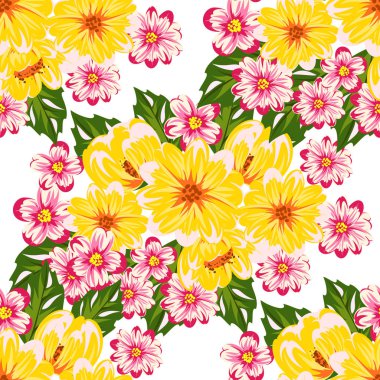 vektör sorunsuz çiçek deseni 