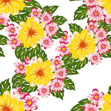 vektör sorunsuz çiçek deseni