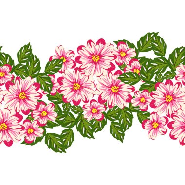 vektör sorunsuz çiçek deseni 