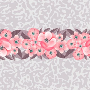 çiçek arka planda seamless modeli