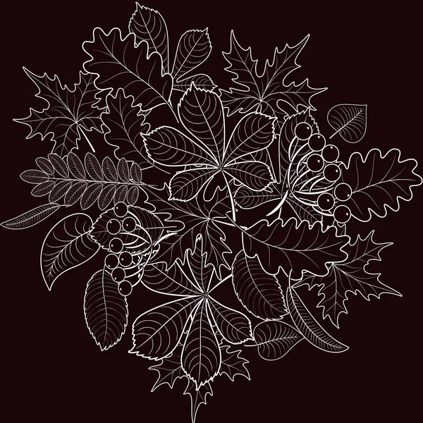 arka plan üzerinde yaprakların seamless modeli