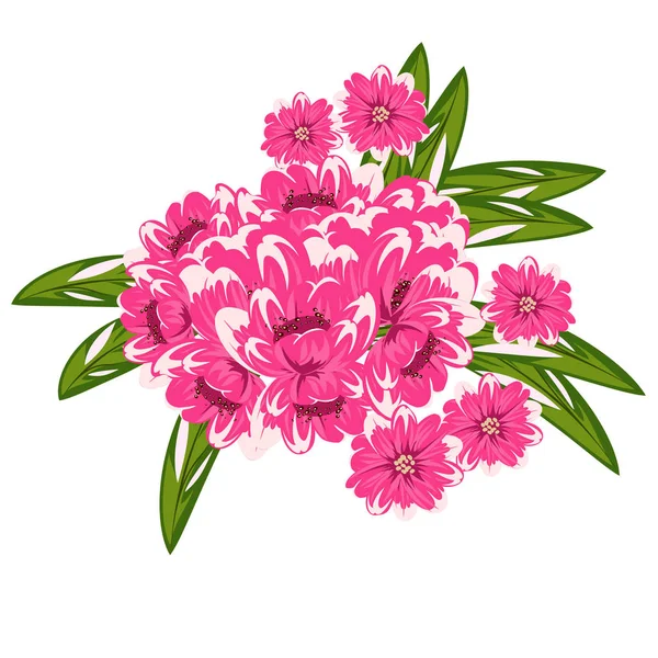 bir kartpostal için buket çiçek