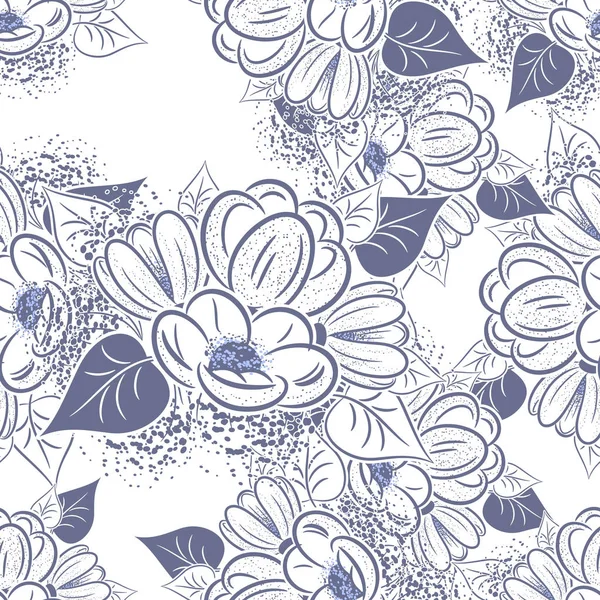 çiçek tebrik kartı veya düğün davetiyesi için seamless modeli