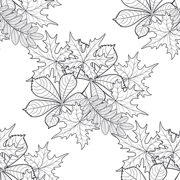 sonbahar yaprakları ile Dikişsiz desen