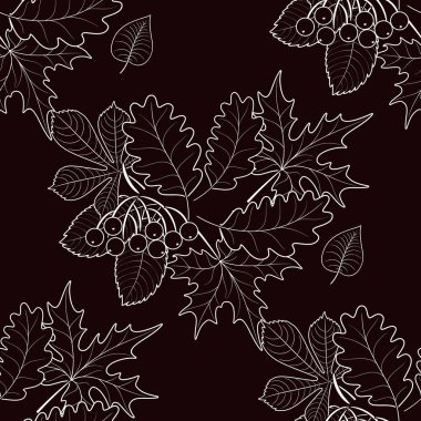 sonbahar yeşillik zemin üzerine Dikişsiz desen