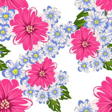 vektör sorunsuz çiçek deseni 