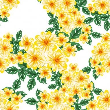 vektör sorunsuz çiçek deseni