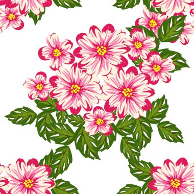 vektör sorunsuz çiçek deseni