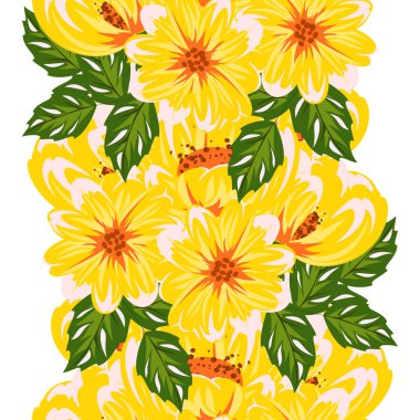 vektör sorunsuz çiçek deseni 