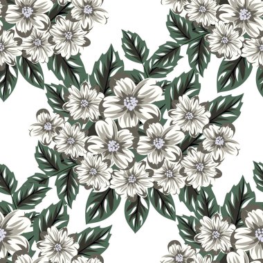 vektör sorunsuz çiçek deseni