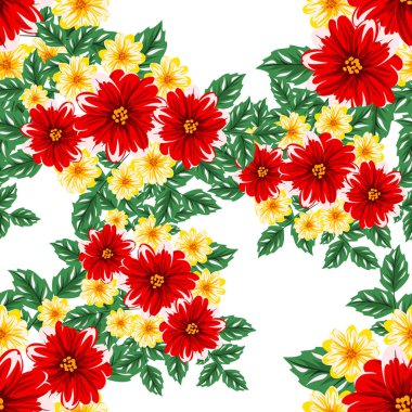 vektör sorunsuz çiçek deseni