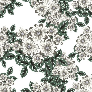 vektör sorunsuz çiçek deseni