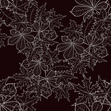 Sonbahar yapraklarının kusursuz deseni