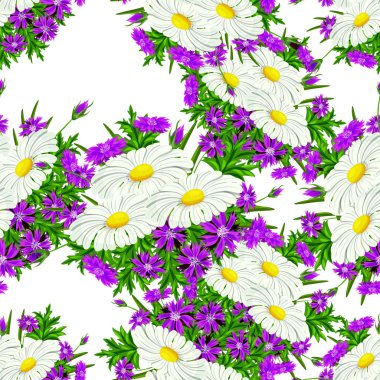 vektör sorunsuz çiçek deseni