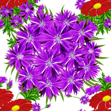 vektör sorunsuz çiçek deseni