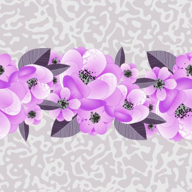 çiçek desenli dokusal arka plan üzerinde