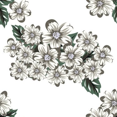 sorunsuz çiçek deseni için tebrik kartı