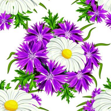 vektör sorunsuz çiçek deseni