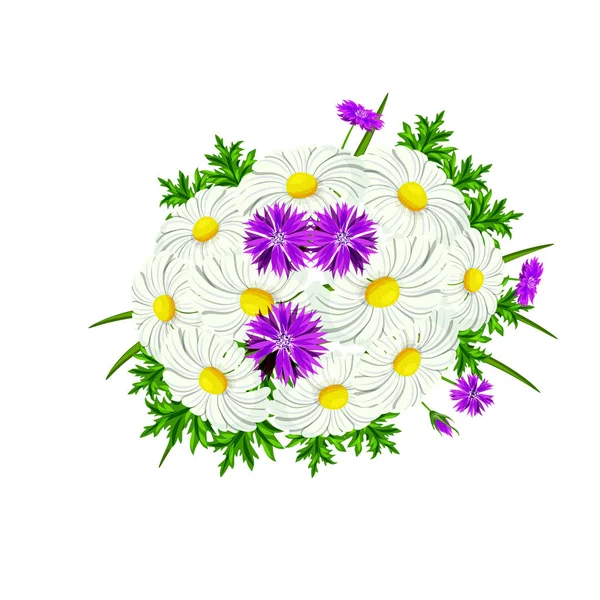 ベクターの花の花束 — ストックベクタ
