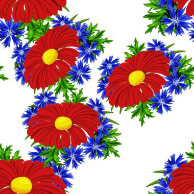 vektör sorunsuz çiçek deseni 