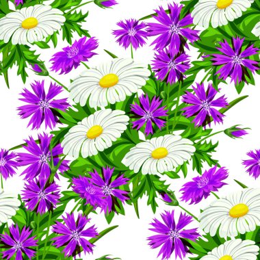 vektör sorunsuz çiçek deseni 