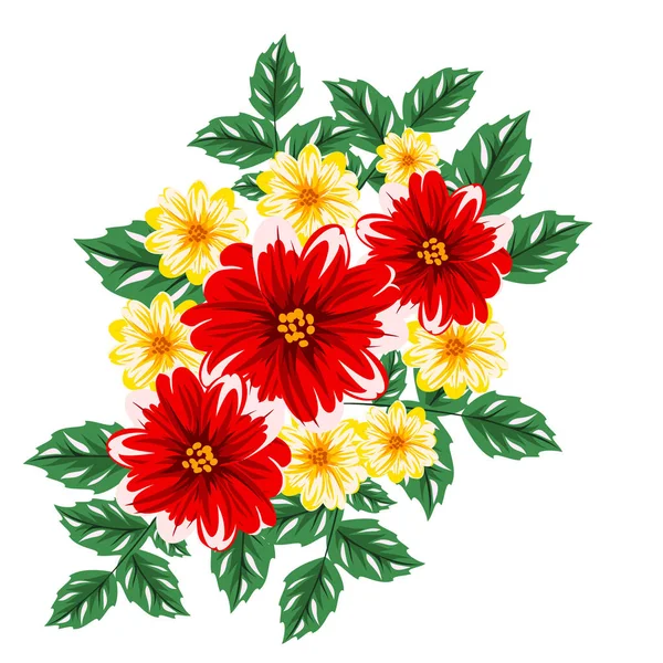 renkli çiçek kompozisyon