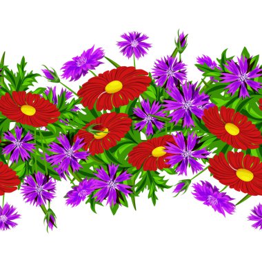 vektör sorunsuz çiçek deseni