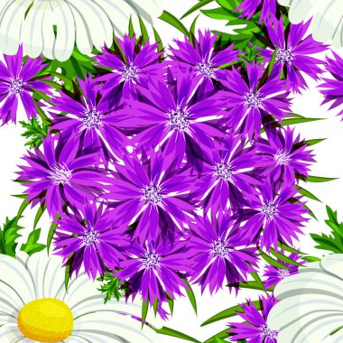 vektör sorunsuz çiçek deseni