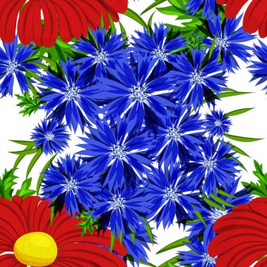 vektör sorunsuz çiçek deseni