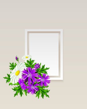 vektör çerçeve çiçek