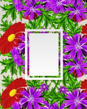 vektör çerçeve çiçek
