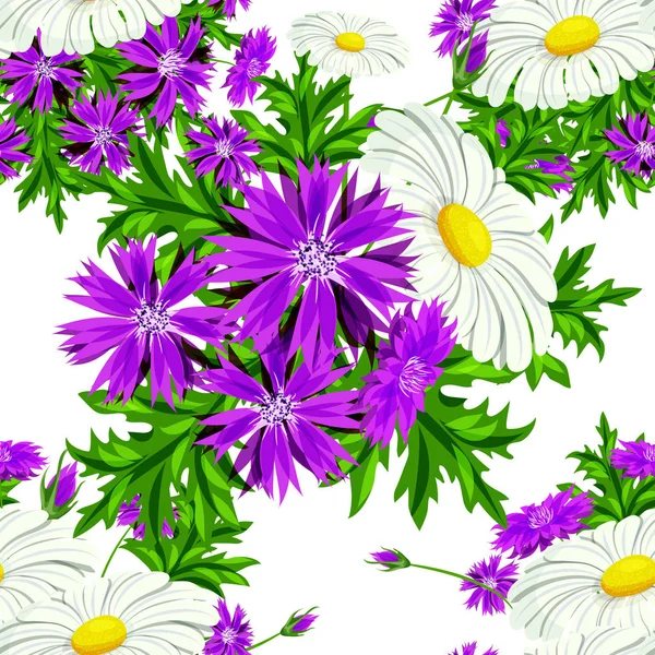 vektör sorunsuz çiçek deseni 