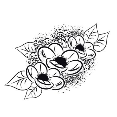 bir kartpostal için çiçek düzenleme