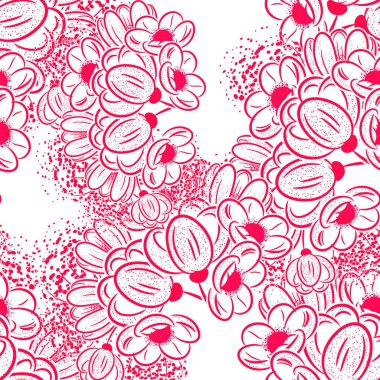 Çiçek deseni sorunsuz